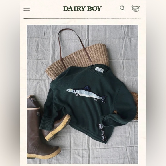 NWT Dairy Boy “The Fisherman’s Daughter” Sweater - Picture 4 of 16